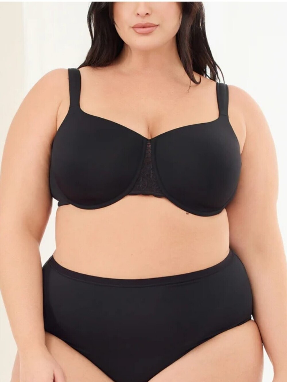 Claire France - Lily Rose Black Underwire Bra NWT Size 46DD